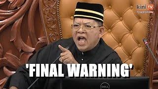 Speaker issues warning after another shouting match erupts in Dewan Rakyat