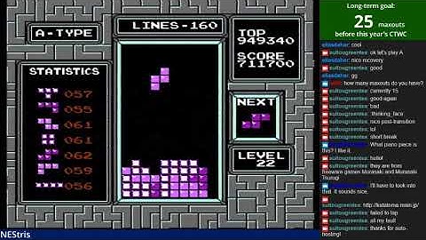[NES Tetris] My first 2-maxout-in-a-row