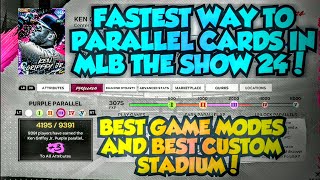 FASTEST WAY TO P5 CARDS MLB THE SHOW 24 DIAMOND DYNASTY! FASTEST WAY TO PARALLEL CARDS MLB 24!