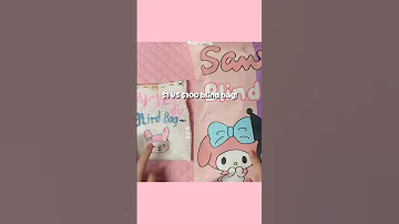 $1 VS $100 BLIND BAG! 🎀#diy #craft #blindbag #papercraft #unboxing #sanrio #asmr #diycrafts #shorts