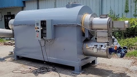 Indirect-Fired Rotary Kiln w/ Cooling Conveyor, Compact Pyrolysis System