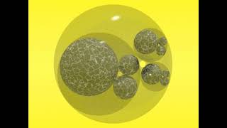 Hierarchical 3D Steiner chain (POV-Ray)