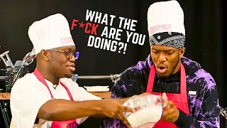 KSI AND DEJI FIGHTING WHILE COOKING FOR 9 MINUTES 😂😂