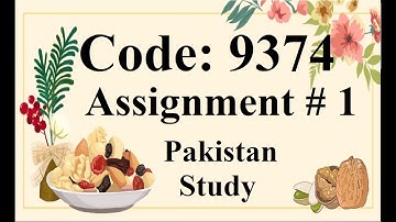 AIOU Solved Assignment No 1 Code 9374 Autumn 2020 | Best Baloch