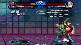 CHAOS CODE -NEW SIGN OF CATASTROPHE Kagari Full screen Combo 58 hits