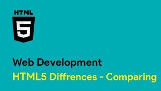 Web Development - HTML5 Differences - Comapring HTML 5 with older versions