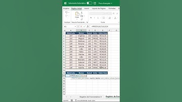 Retorne vários valores com a função PROCV