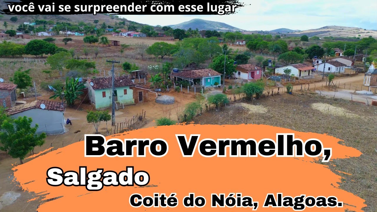 Barro Vermelho e Salgado, Coité Do Nóia , Alagoas. #turismo #nordeste #4k #drone