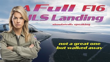 More Accurate ILS Landing in F16 Fighter Jet: Piloting Under Pressure | DCS