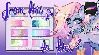 DESIGNING MLP OCs USING COLOUR PALLETS (pt.1)