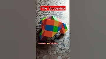 Spaceship | Snake cube pattern | Snake cube puzzle #viral #trending #shorts