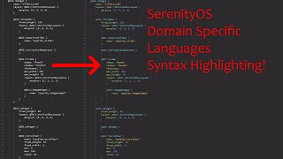 Syntax highlighting extension for SerenityOS' DSLs – Showcase