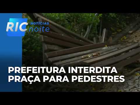 Curitiba City Hall closes Praça Osório to pedestrians; another tree fell this afternoon leaving 1...
