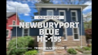 Painting A House Blue | Newburyport Blue HC-155 by Benjamin Moore