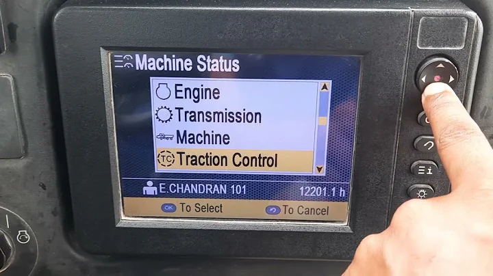 Caterpillar 745C Display operator system