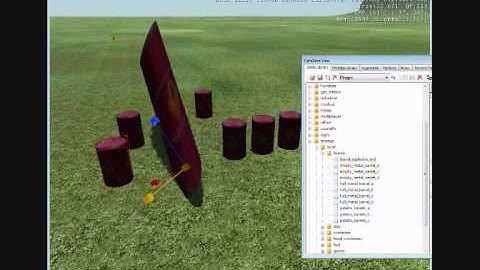 Tutorial - Rote Fässer in Crysis Sanbox / Red barrels in Crysis sandbox
