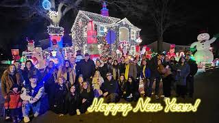 Happy New Year 2024 from our home to yours! 24th annual Powers Family Ball drop