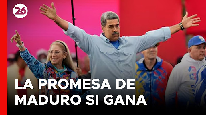 VENEZUELA | Maduro aseguró que si gana las elecciones "habrá paz y tranquilidad"