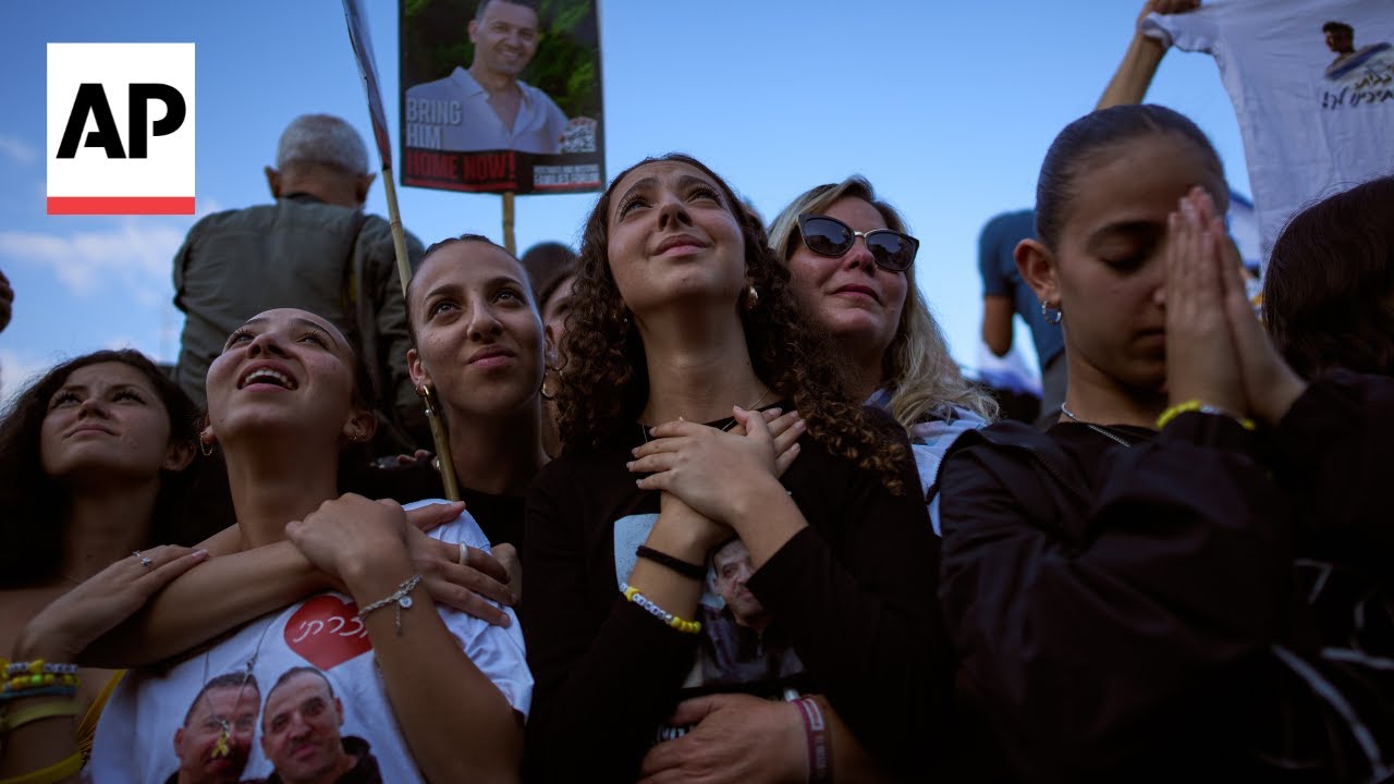 Celebrations in Tel Aviv as last living hostages return to Israel from Gaza
