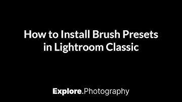 How to Install Brush Presets in Lightroom Classic