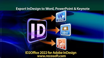 ID2Office 2022 - Export InDesign to Word in 1-click only