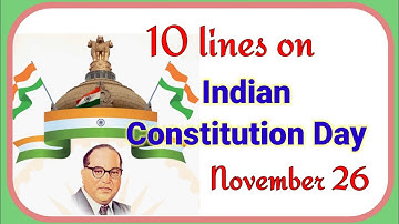 10 Lines on Indian Constitution Day// National Constitution Day Speech in English//Teaching World
