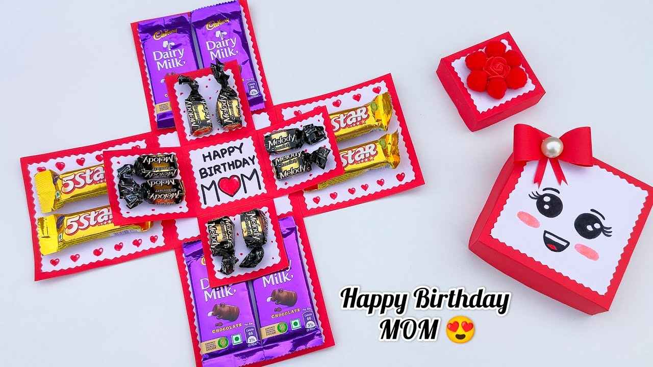 Happy Birthday card for Mom / DIY Mother's day card / Easy & beautiful birthday Gift card making