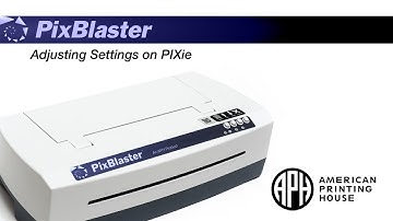 Adjusting PIXie settings for PixBlaster Embosser