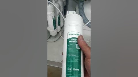 Thay lõi lọc nước Sunhouse