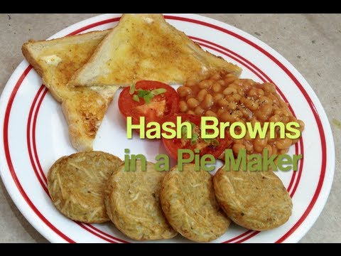 Hash Browns in the Pie Maker video recipe cheekyricho