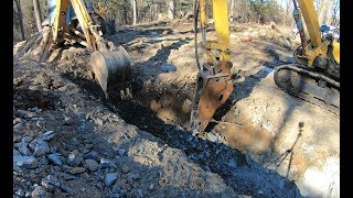 Hammering a septic line