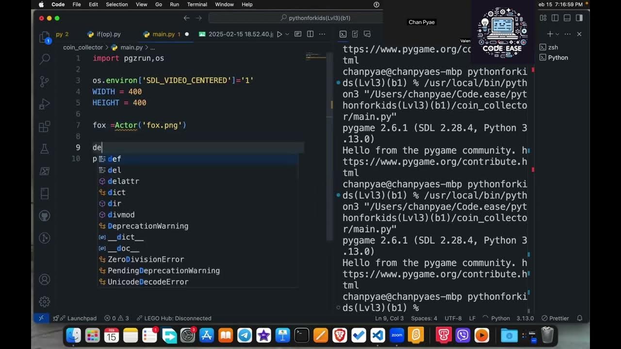 Gameတည်ဆောက်နည်းကို Python For Kids (Level-3)မှာ လေ့ကျင့်သင်က ...
