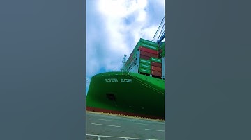 Biggest Ship in the World 🌍 #evergreen #ace #ship #marinelife #sailor #seaman  #offshore #dockworks