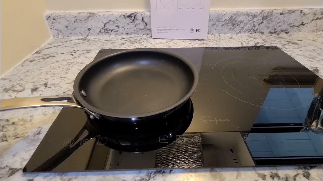 Empava induction cooktop first time user YouTube