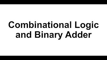 (Docceptor 디지털논리회로 4-1) Combinational logic 개념과 간단한 binary adder 구현