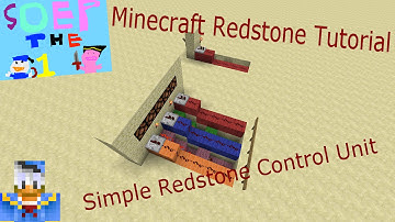 Minecraft - Redstone Tutorial: Simple Control Unit