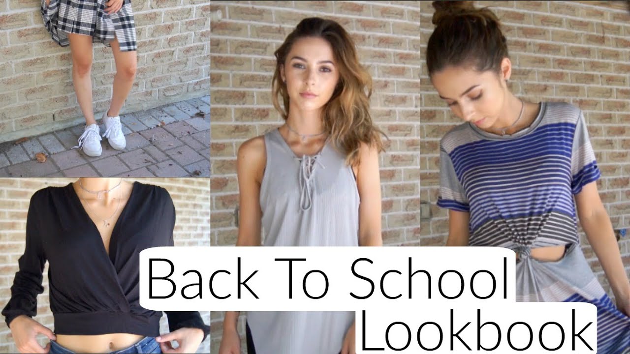 Back To School Lookbook | $100 GIVEAWAY - YouTube