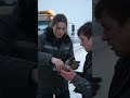 His bike died in the snow. One woman drove past laughing. One stopped. 🥹