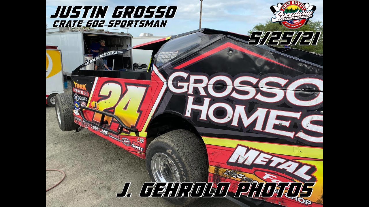 Justin Grosso | Crate 602 Sportsman | New Egypt Speedway 5/25/21 - YouTube