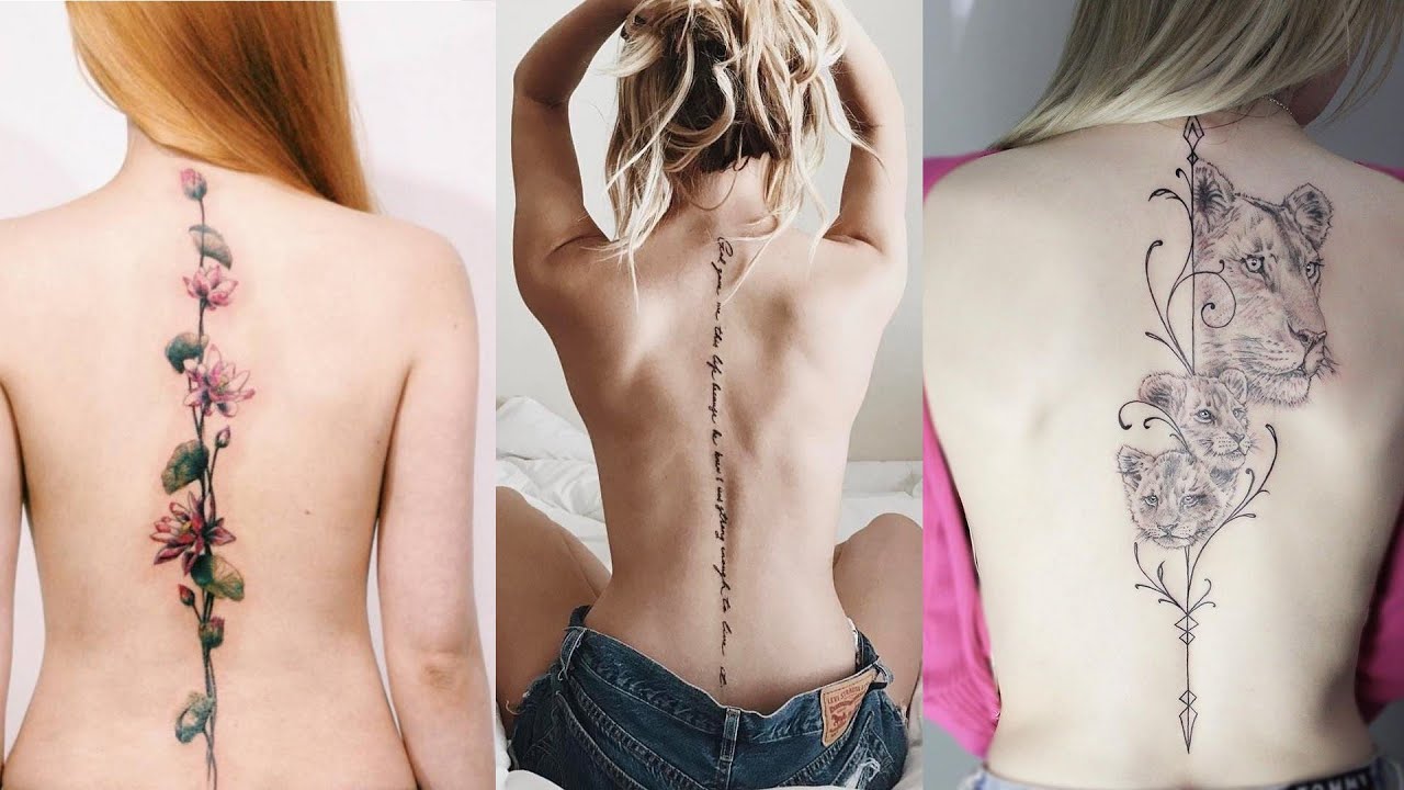 Female spine tattoos are often elegant and can range from delicate floral  designs to intricate geometric patterns. Mandalas or geometric ... |  Instagram