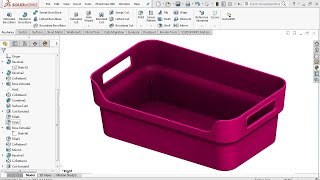 Advanced Plastic Part Modeling  Solidworks Tutorial