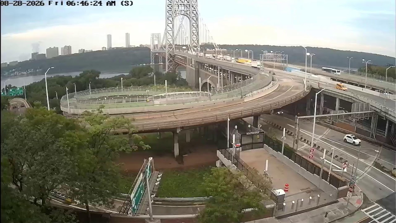 George Washington Bridge Live Camera - NYC Side live camera thumbnail