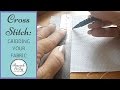 Gridding fabric for cross stitch -- how to grid easily