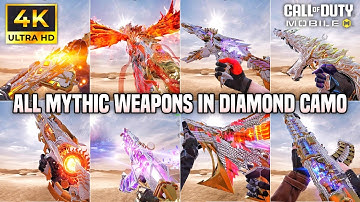 All Mythic weapons with Diamond camo in CODM