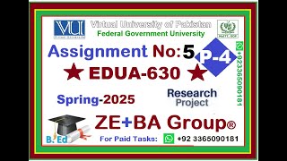 Part4 || EDUA630 Assignment 5 Solution Spring 2025 By ZE+BA Group~ How To Use SPSS Software For Data