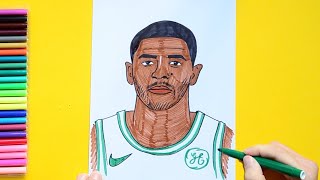 nba draw kyrie irving players player drawing
