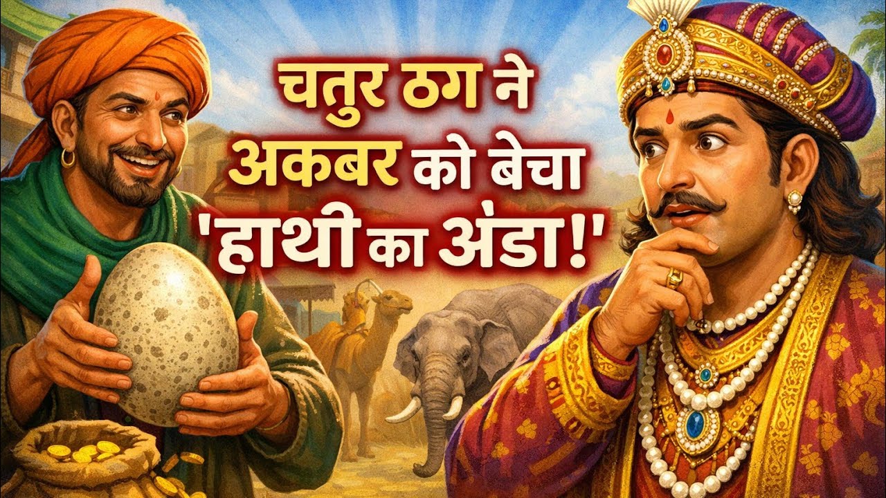 💠 एक चतुर ठग ने अकबर को 'हाथी का अंडा' बेचने की कोशिश की | new story 😂 Hindi kahani | interesting | 