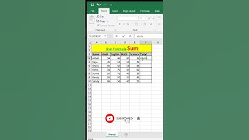 Thumbnail of Use Sum Formula In Excel | Excel Sum Formula In Hindi