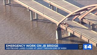 Emergency closure of JB Bridge to last all week, MoDOT says