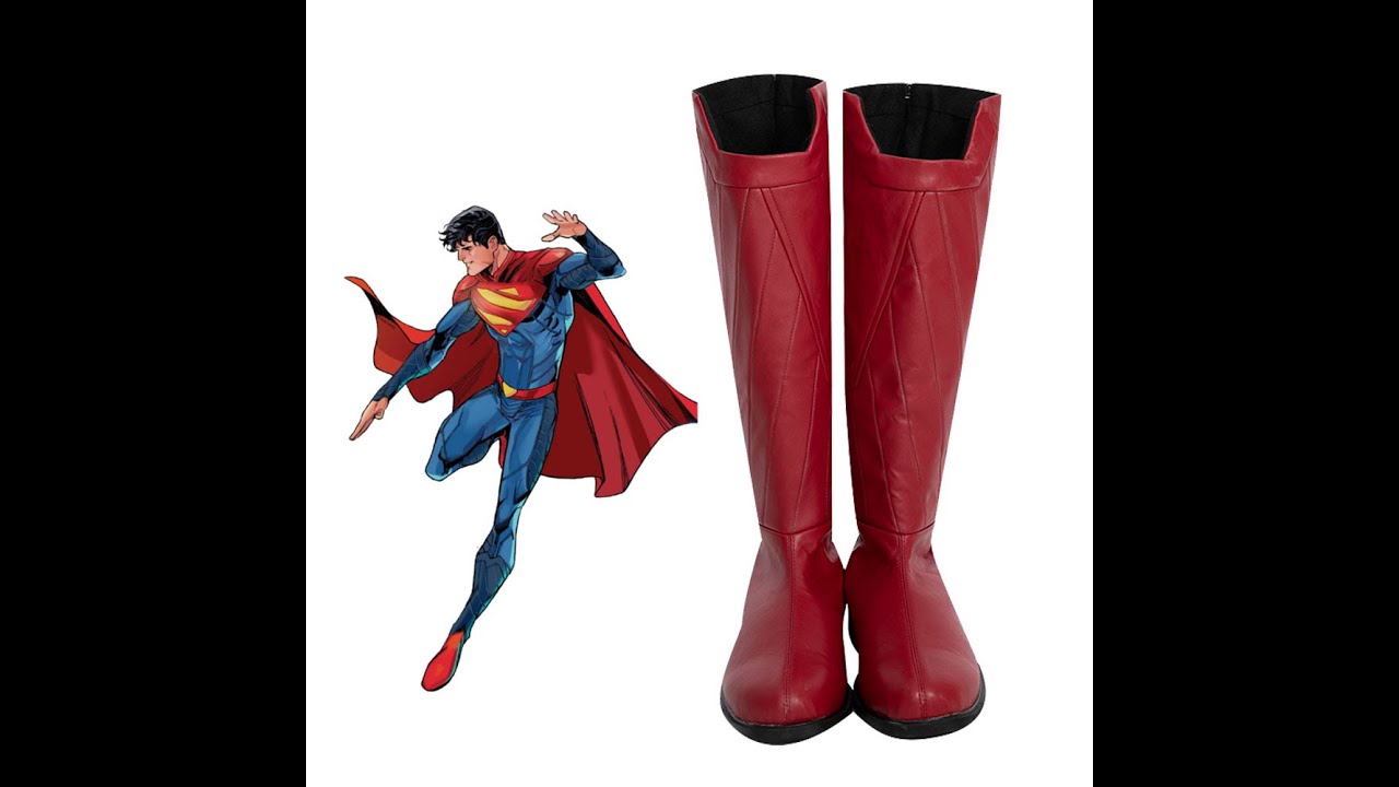 DC Comics New Superman Jon Kent Cosplay Boots Takerlama